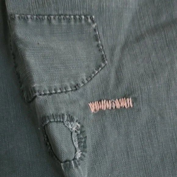 POLO Sportsman Military Green Distress 1967 Patchwork Cargo Jeans NWT - Picture 9 of 16